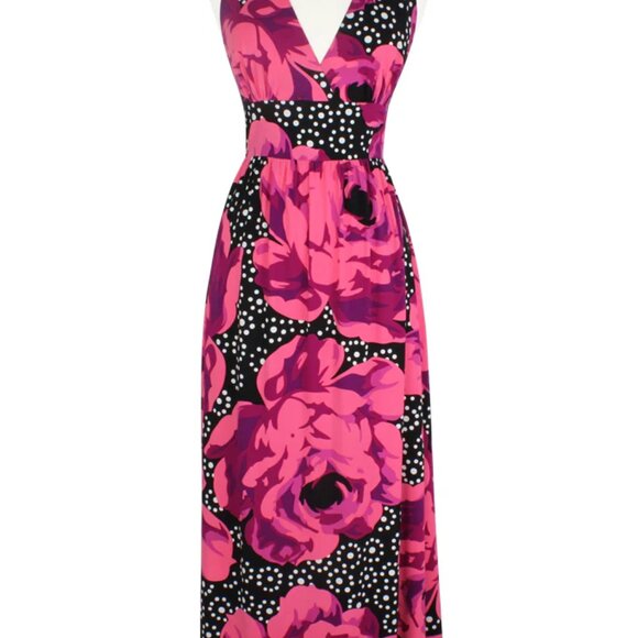 Trashy Diva Summer Love Halter Maxi Dress Polka Dot Rose Size 22 NEW WITH TAGS - Picture 2 of 8